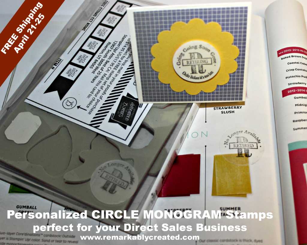Stampin' UP! Personalized Stamps & Circle Monogram Stamp retiring -  RemARKably Created Papercrafting
