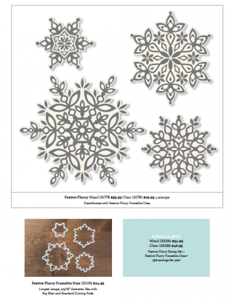 Dont Miss out on the Snowflake Festive Flurry Framelits from