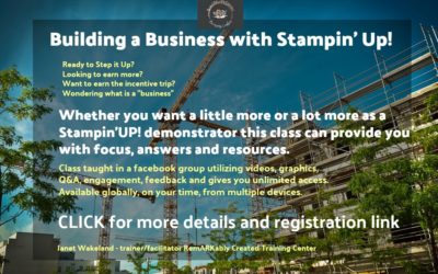 Building a Business with Stampin’ UP! & Earning a trip to Maui – a class for Demonstrators