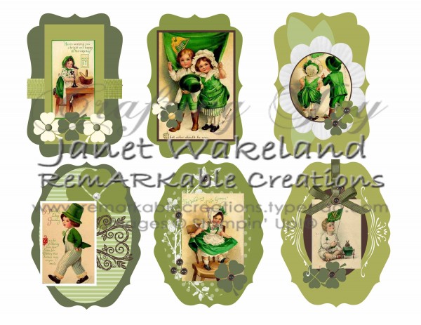 Digital St. Patrick's Day Tags