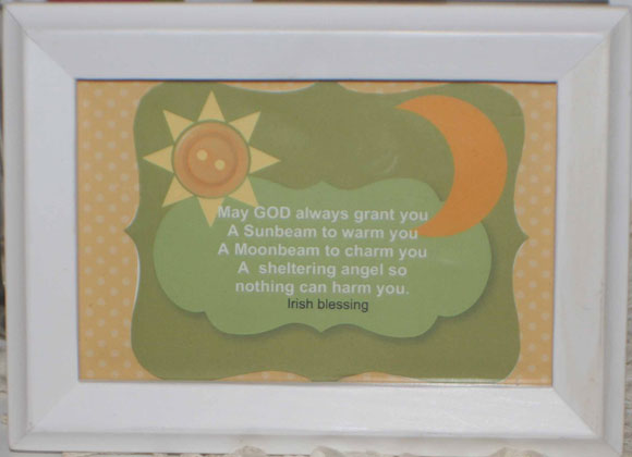 Framed Irish Blessing