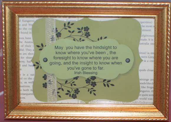 Framed Irish Blessing