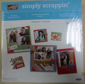 Stampin' Up Simply Scrappin' - A New Little Someone - Boy Scrapbooking Set  - 8x10