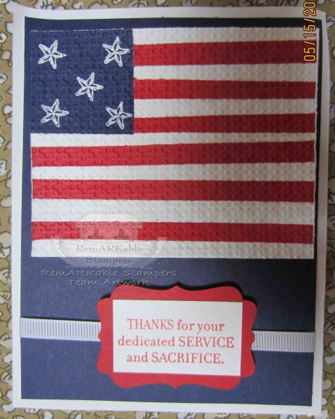 Paper Flag Card