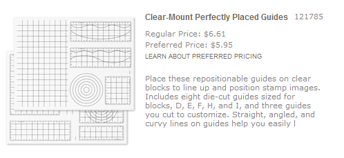 Clear-Mount Stamp Block, Clear Block D