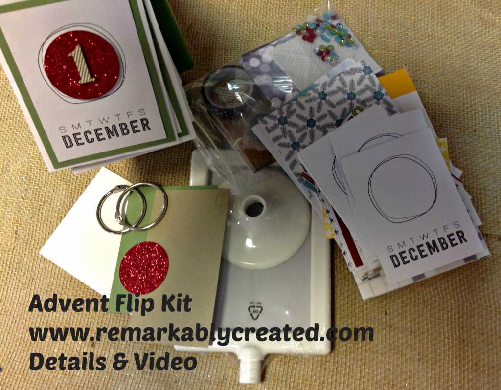 Hello December Project Life by Stampin' UP! Flip Advent Calendar