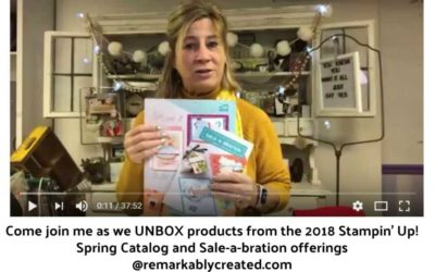 2018 Stampin’ UP! spring catalog unboxing