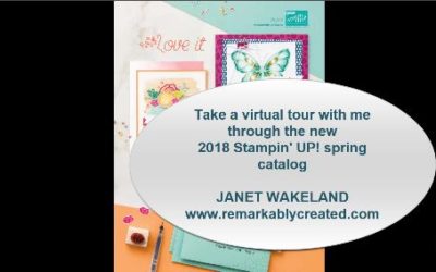 Take a virtual tour of the new 2018 Stampin’ UP! catalog with me!