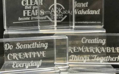 Engraving Stampin’ UP!’s clear acrylic blocks