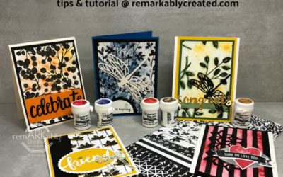 How to alter Petal Passion Designer Paper with Brusho