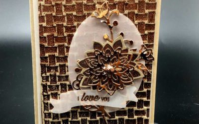 14 Days of Valentines Ideas – Day #11 Copper Basket Weave Embossing Folder