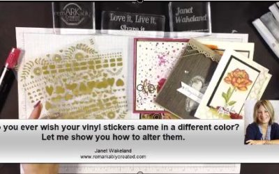 Do You Ever Wish Stampin’ UP!’s Gold Vinyl Stickers came in more colors?