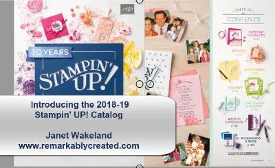 Take A Tour of the new 2018-19 Stampin’ UP! catalog with me.