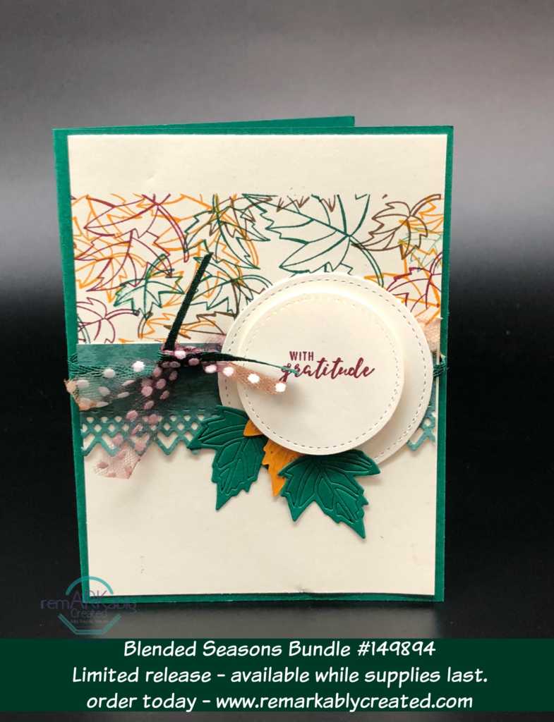 Blended Seasons Bundle From Stampin'UP! - RemARKably Created Papercrafting