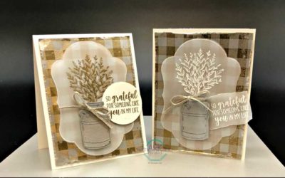 Beautiful New Galvanized Metallic Paper from Stampin’ UP! – Holiday catalog sneak peek