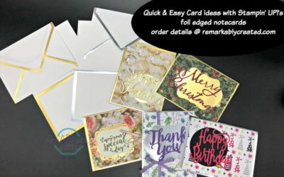 Gold & Silver Foil Edged notecards