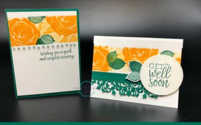 Stamped Band Technique – a fun and easy card layout idea for you.