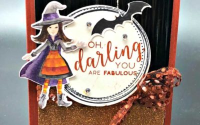 Oh Darling Toil & Trouble Designer Paper Free Tutorial too download