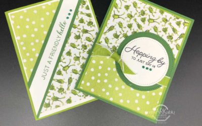 Stampin’ UP! Toil & Trouble Designer paper makes cute frog cards