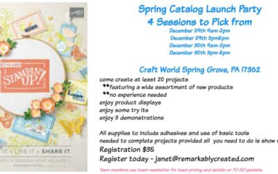 Stampin’ Up! Spring Catalog Launch Make N’ Take Festival