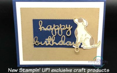 Stampin’ UP! Happy Tails & Well Said Bundle create sweet birthday card