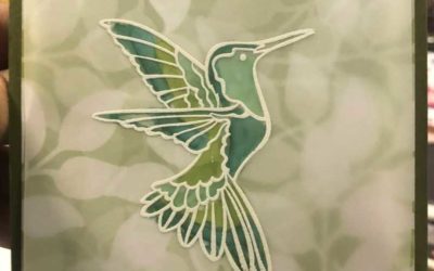 Humming Along Humming Bird Embossed Card from Stampin’ UP!