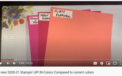 2020-21 Stampin’  UP! In Colors Compared to Current Colors