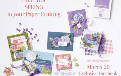 Stampin’ UP! Spring Crafting Facebook Party -Come Join Us!