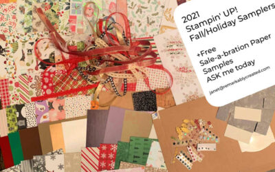 2021 Stampin’ UP! Holiday & Fall catalog Product Samplers & Paper Shares