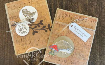 Stampin’ UP! Cork Paper Card Ideas