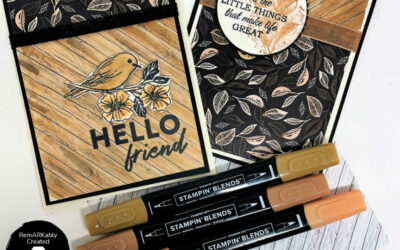 Stampin’ UP! Natural Tones Stampin’ Blends – ideas for using them