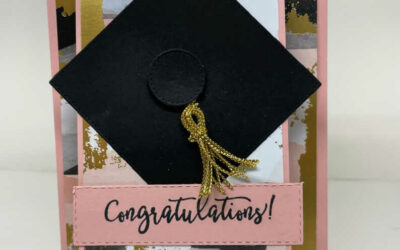 Fun Graduation Card using the Stylish Sentiments Dies from Stampin’ UP!