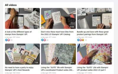 Stampin’UP! New Product videos 2022-23 Catalog