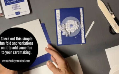 Simple Fun Fold for handmade cards