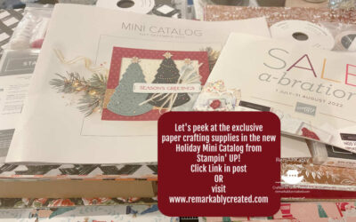 Join me to unbox the 2022 Stampin’ UP! Holiday Mini Paper Crafting Catalog