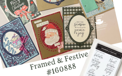 Fitting Florets Collection by Stampin’ UP! Now available – framed & festive samples