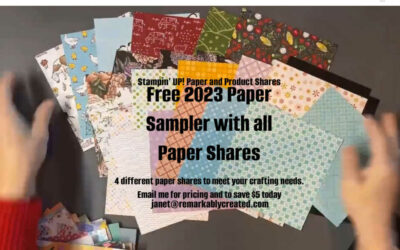 2023 Stampin’ UP! Spring Catalog Paper Samplers and FREE Sale-a-bration samplers