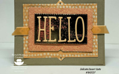Stampin’UP!’s Alphabet A La Mode Dies are a must have