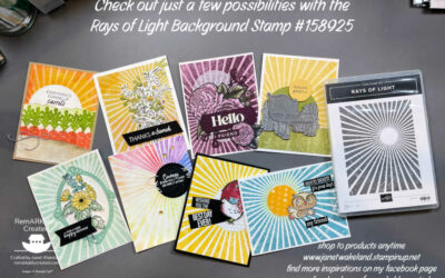 Rays of Light Stampin’UP! background stamp tips for use and possibilities!