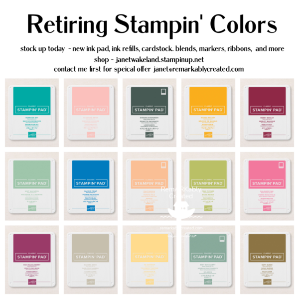 Shop Stampin' UP! retiring colors today 