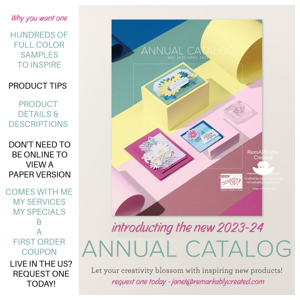 How to get a new 2023-24 Stampin' UP! Catalog - RemARKably Created ...