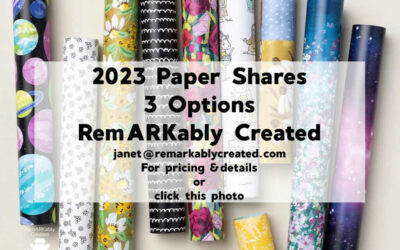 2023 Stampin’ UP! Designer Paper Shares  – 3 options _ Designer Paper Sale