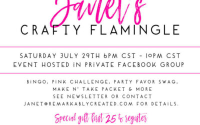 Join me for a Virtual Stampin’ UP! craft party – a Crafting Flamingle