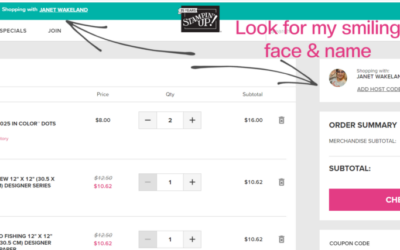 Tips for Shopping my Stampin’UP! Online Store and Directly with me – Janet Wakeland