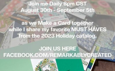 2023 Stampin’ UP! Holiday Catalog with daily Make a Card with me video!