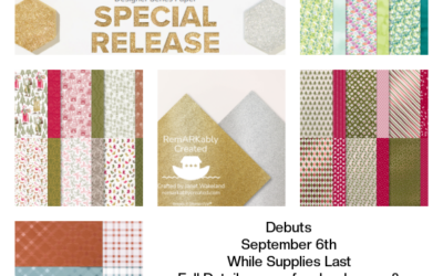Stampin’ UP! Special release of 5 Packs Designer Papers