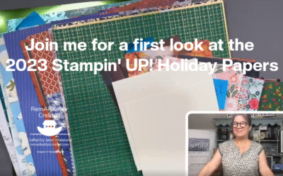 First look at Stampin’ UP!’s new 2023 Holiday Catalog designer papers and specialty papers