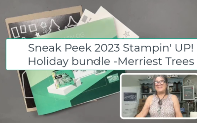 Stampin’ UP! 2023 Holiday Mini Catalog Sneak Peek – Merriest Trees Bundle