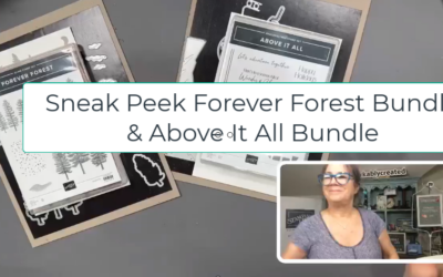 Stampin’ UP! 2023 Holiday Mini Catalog Sneak Peek – Forever Forest Bundle & Above it All Bundle