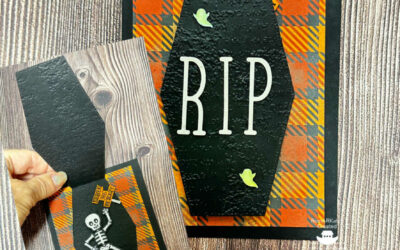 Easily create a Coffin for Halloween cards with the Nested Essentials Dies